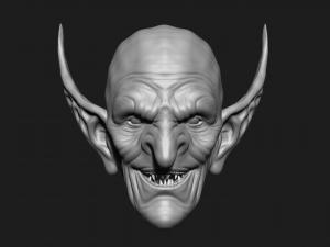 zbrush orc head Modello 3D