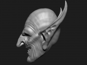 zbrush orc head Modello 3D