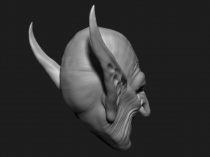 zbrush orc head Modello 3D