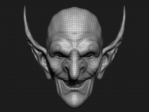 zbrush orc head Modello 3D