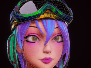 steampunk girl Modelo 3D