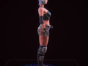 steampunk girl 3D Model