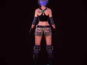 steampunk girl Modelo 3D