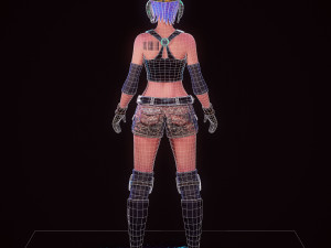 steampunk girl Modelo 3D