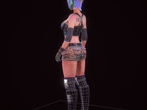 steampunk girl Modelo 3D