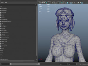 steampunk girl Modelo 3D