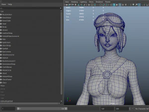 steampunk girl 3D Model