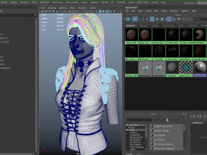 bust girl medieval Model 3D
