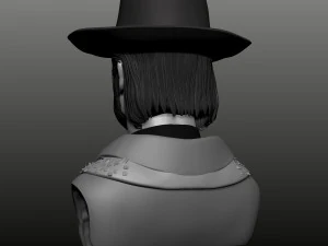 Busto di Clint Eastwood in policarbonato alto Modello 3D