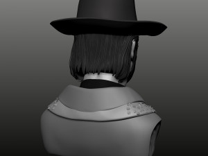 clint eastwood bust high poly zbrush Model 3D