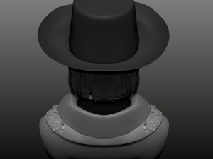 clint eastwood bust high poly zbrush Model 3D