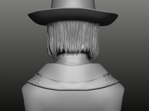 clint eastwood bust high poly zbrush Model 3D