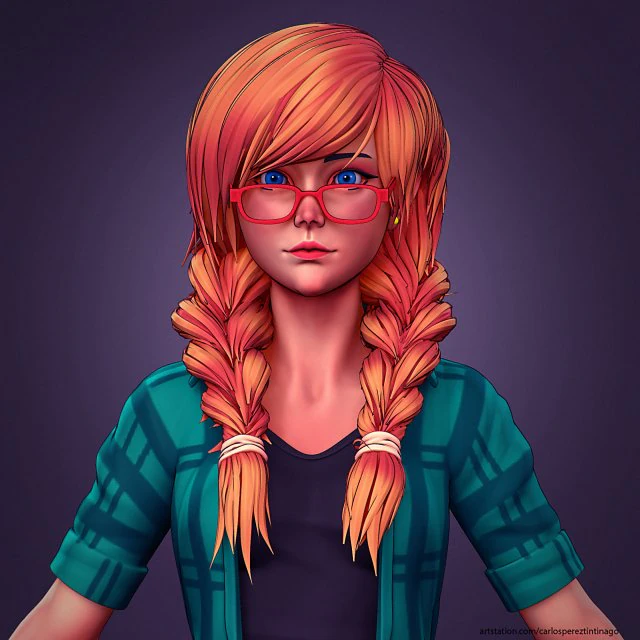 girl in shorts 01 zbrush 3D Model .c4d .max .obj .3ds .fbx .stl .blend 