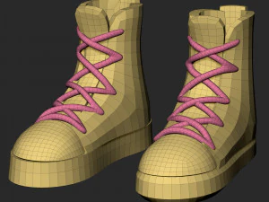 girl in shorts 01 zbrush 3D Model