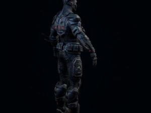 batman beyond fan art 3D Model