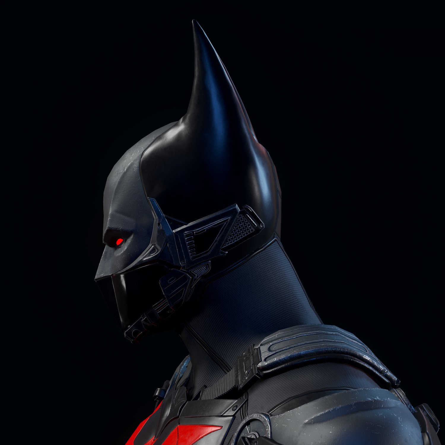 Karakterler. batman beyond fan art 3D Modeller. 