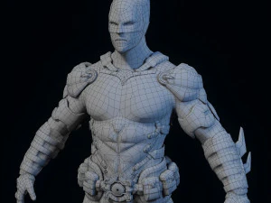 batman beyond fan art 3D Model