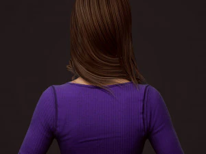 girl in jeans 3D Model