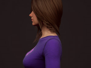 girl in jeans 3Dモデル