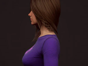 girl in jeans 3D Model