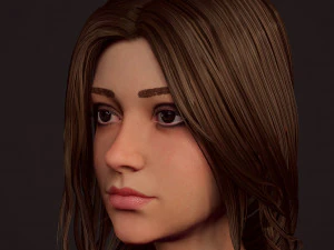 girl in jeans 3D Model
