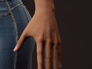 girl in jeans 3D Model