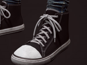 girl in jeans 3Dモデル