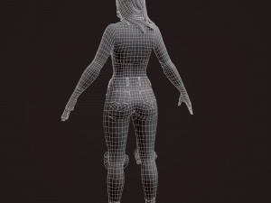 girl in jeans 3Dモデル