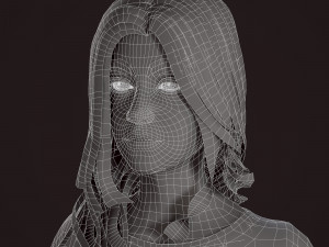 girl in jeans 3Dモデル