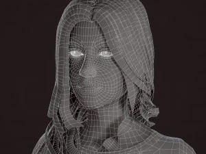 girl in jeans 3D Model