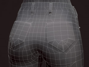 girl in jeans 3Dモデル