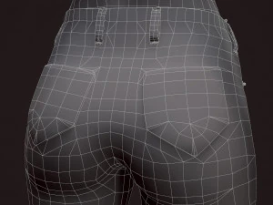girl in jeans 3D Model