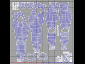 girl in jeans 3Dモデル