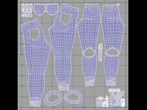 girl in jeans 3D Model