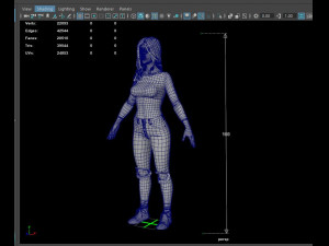 girl in jeans 3Dモデル