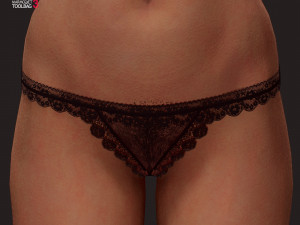 blonde girl Modelo 3D