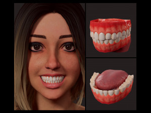 blonde girl Modelo 3D