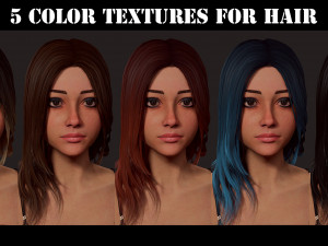 blonde girl Modelo 3D