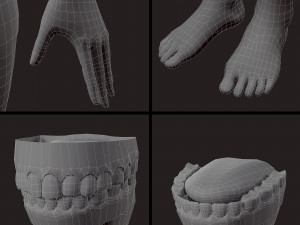 blonde girl Modelo 3D