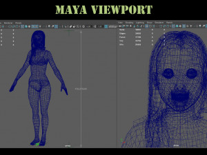 blonde girl Modelo 3D