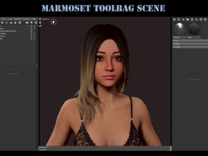 blonde girl Modelo 3D