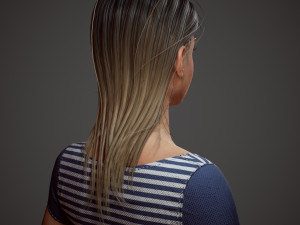 girl in shorts Modelo 3D