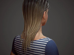 girl in shorts 3D Model