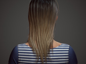 girl in shorts Modelo 3D