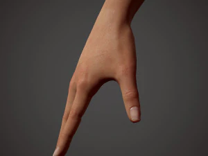 girl in shorts 3D Model