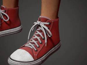 girl in shorts 3D Model