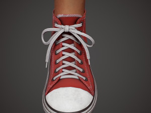 girl in shorts Modelo 3D