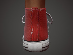 girl in shorts Modelo 3D
