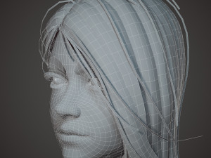 girl in shorts Modelo 3D