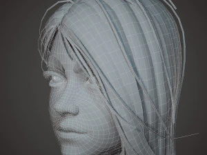 girl in shorts 3D Model